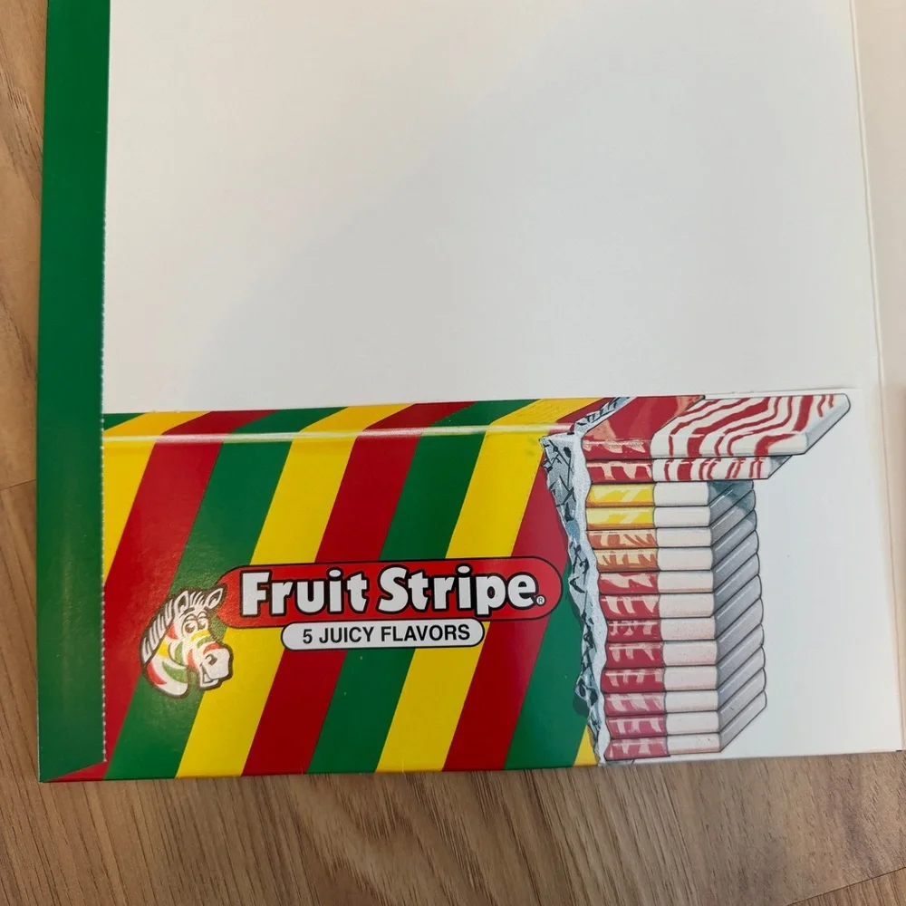 Lot Of 3 Vintage 1998 Fruit Stripe Gum Animal Adventure School Folders 2 sided